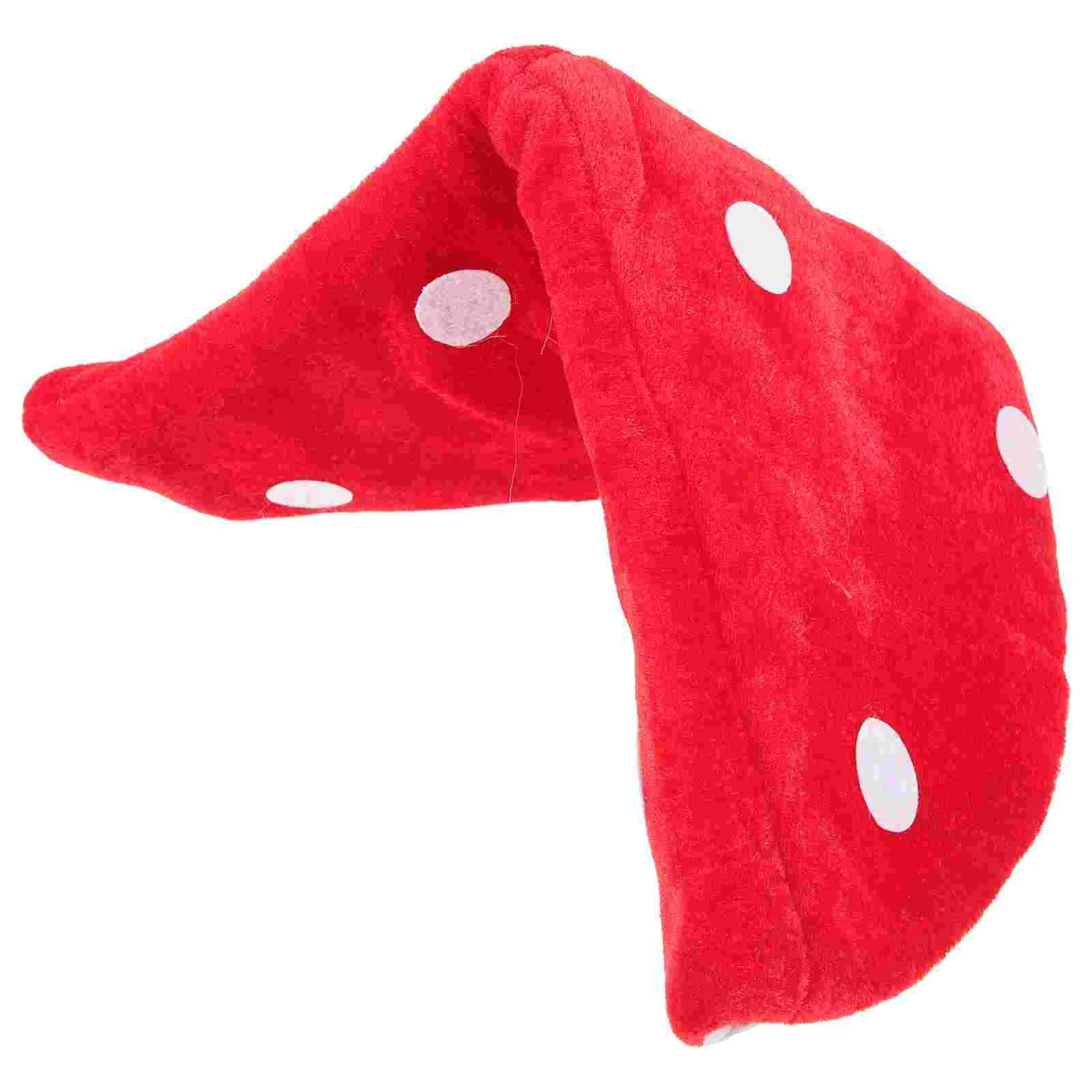 

1 Pc Red Mushroom Hat Beret Novelty Hat Funny Lolita Cap