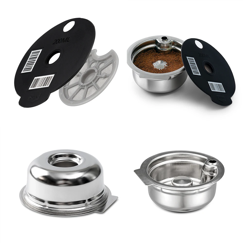 Многоразовая капсула Tassimo с силиконовой крышкой 60/ 180/ 200 /220 мл для кофе из