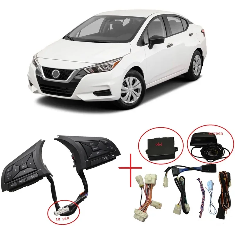 Кнопки круиз-контроля на руль для Nissan Sunny 2019-2022 и модуль автомобильные аксессуары