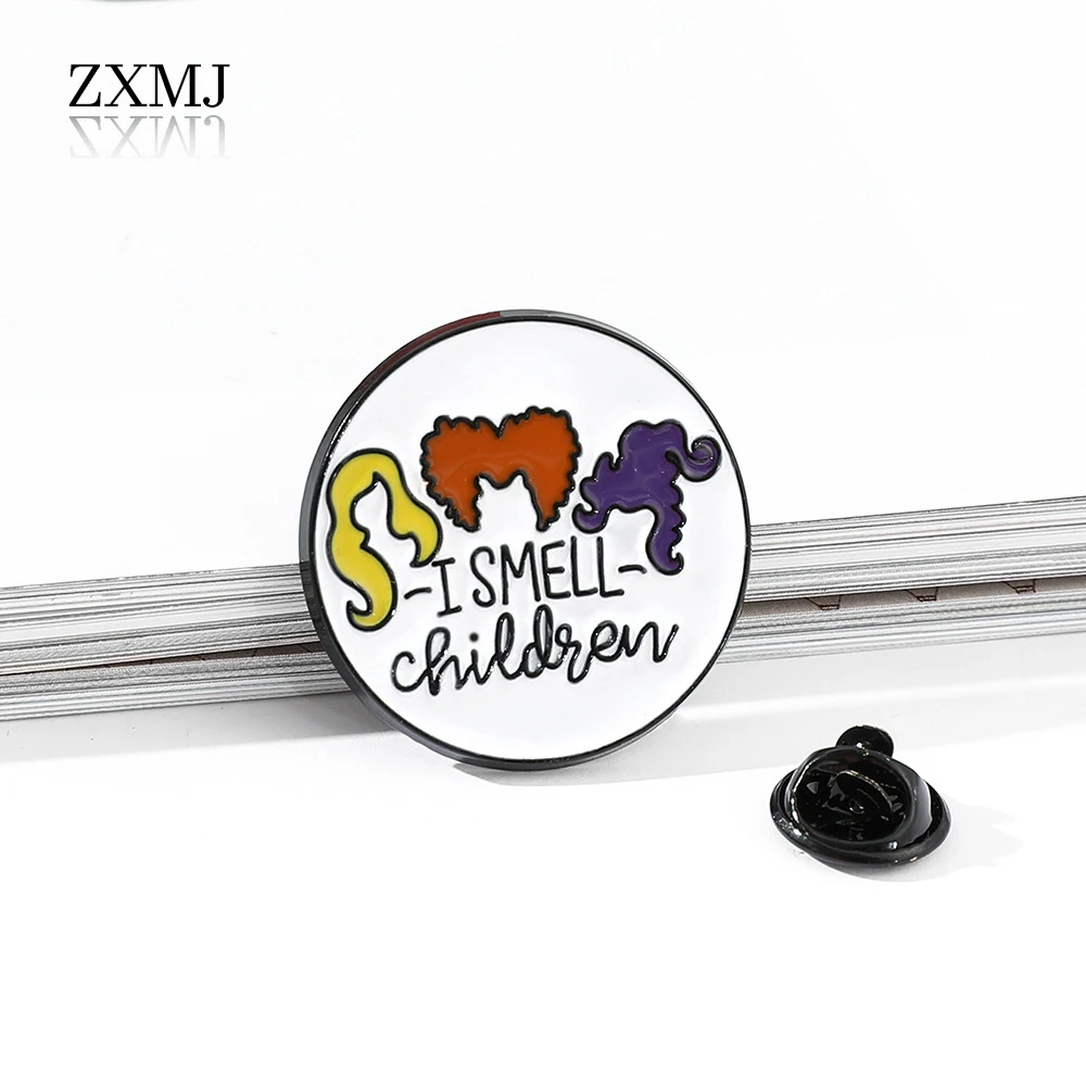 

ZXMJ Fashion Brooch For Women European And American Party Badge Cartoon Anime Witch Brooch Customizable Alloy Jewelry Pendant