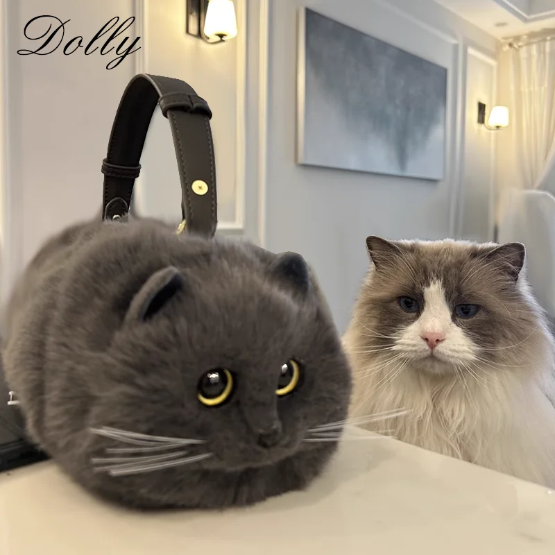 Маленькая сумка через плечо с милым котом женский подарок женская дизайнерская