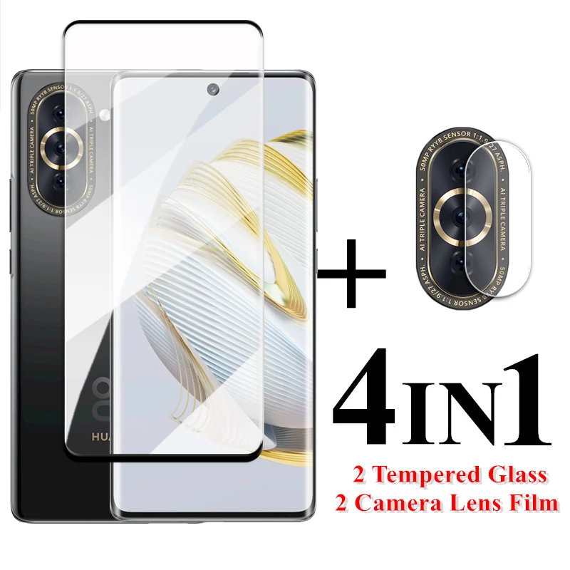 

For Huawei Nova 10 Glass 3D Full Cover Curved Screen Protector Nova 10 Pro Tempered Glass Huawei Nova 10 9H Lens Film 6.67 inch