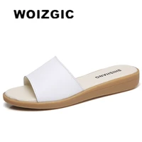 woizgic womens female ladies woman genuine leather shoes sandals slipper outdoor slip on summer cool beach casual yc 239