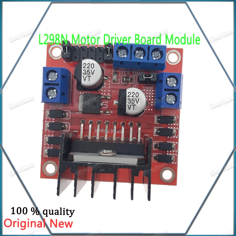 1 шт./лот! Плата контроллера драйвера двигателя L298N модуль L298 для Arduino Dual H Bridge