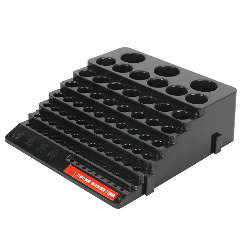 

Drill Bit Storage Box Milling Cutter Saving Space Drill Finishing Holder Organizer Case Box For Home DIY Woodworking Use