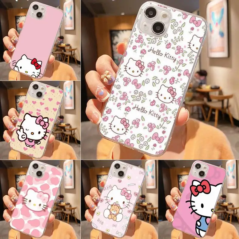 

Hello Kitty Phone Case For Iphone 7 8 Plus X Xr Xs 11 12 13 Se2020 Mini Mobile Iphones 14 Pro Max Case