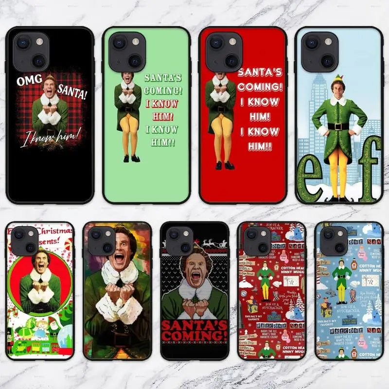 Чехол для телефона RUICHI Buddy the Elf коллаж iPhone 11 12 Mini 13 Pro XS Max X 8 7 6s Plus 5 SE XR | Мобильные