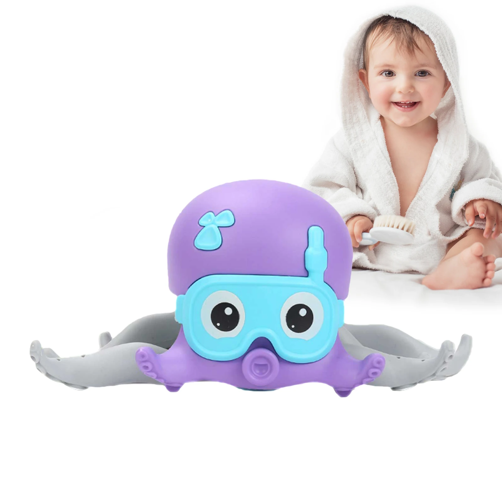 

Wind Up Bath ToyBaby Wind Up Bath Toy Octopus Bathtub Toys Walking Octopus Baby Bath Toys Clockwork Crawling Octopus Toy