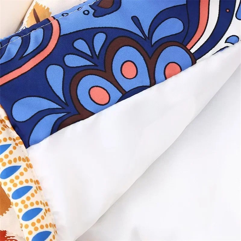 Женское Стеганое пальто на молнии свободное короткое хлопковое с этническим