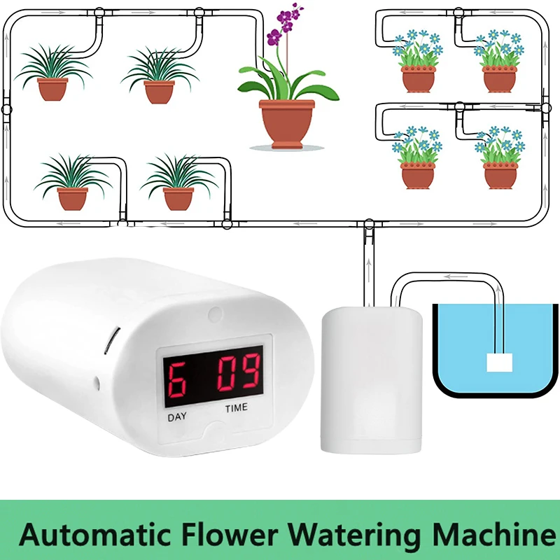Automatic Watering System Riego AutomáTico Arrosage Automatique 2/4/8head Flowers Plant Home Drip Irrigation Device Timer System