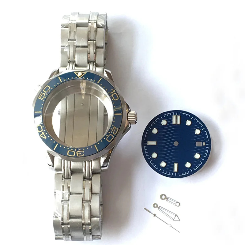 

Набор автоматических мужских часов FIT Miyota 8215, однотонные Стальные Ремешки для часов, 40 мм, аксессуары для часов, набор ремешков для стрелок