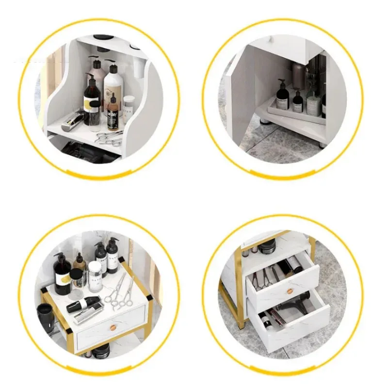 Светильник Роскошные тележки для салонов красоты парикмахерской тележка