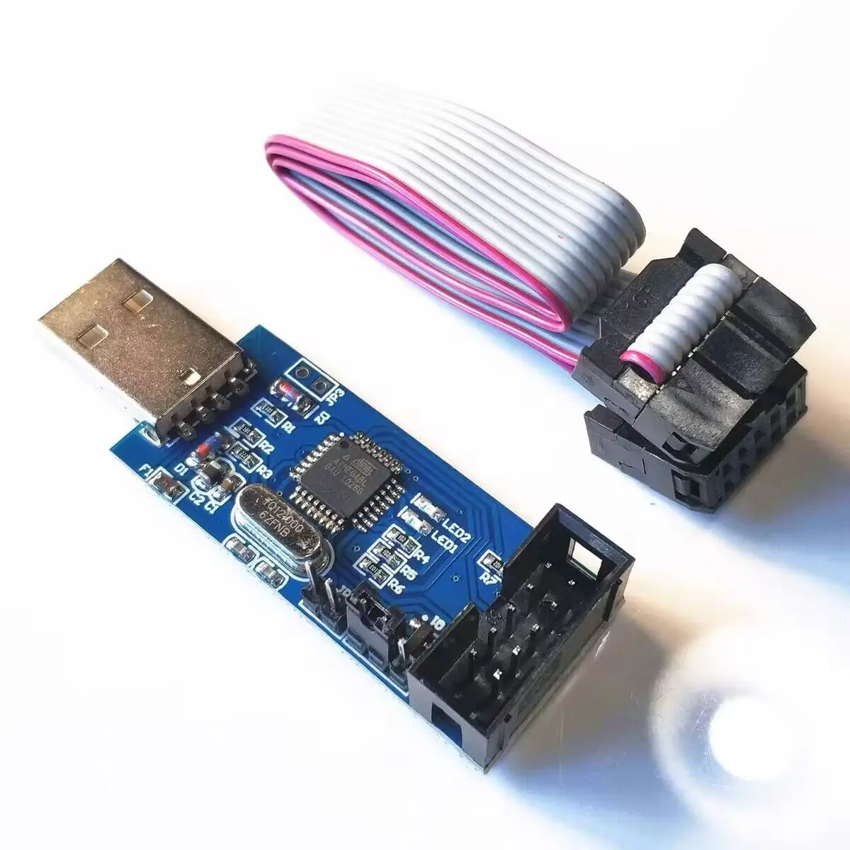 

51VAR Programmer ISP USBASP Download Line With Self-Recovery Overcurrent