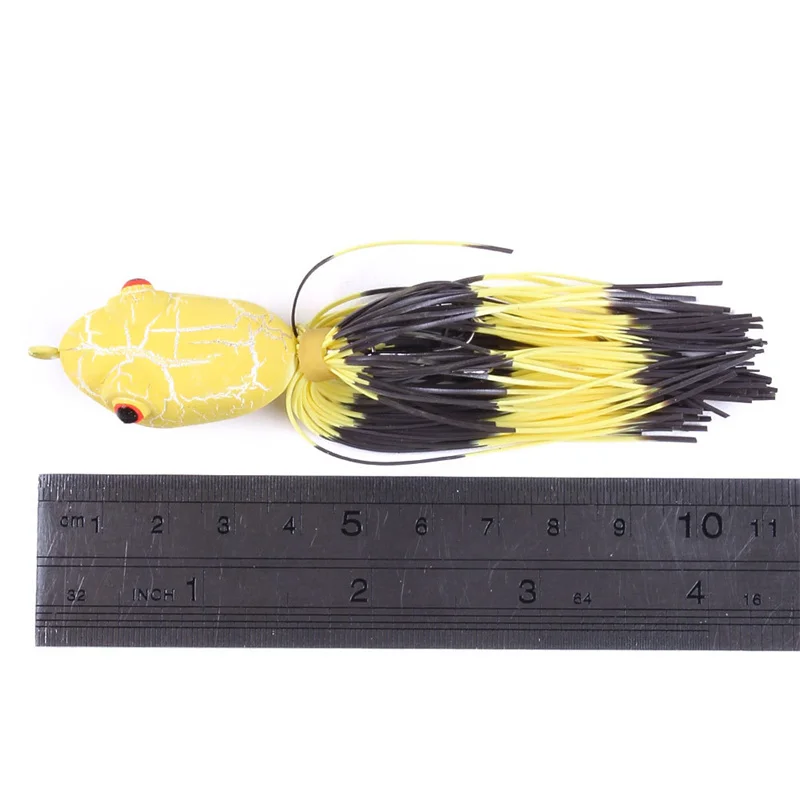 

Рыболовная Приманка 10 см, 9,4 г, приманка с рыболовными крючками, приманка для ловли сома в верхней воде, искусственная лягушка, рыболовное снаряжение с 3D глазами