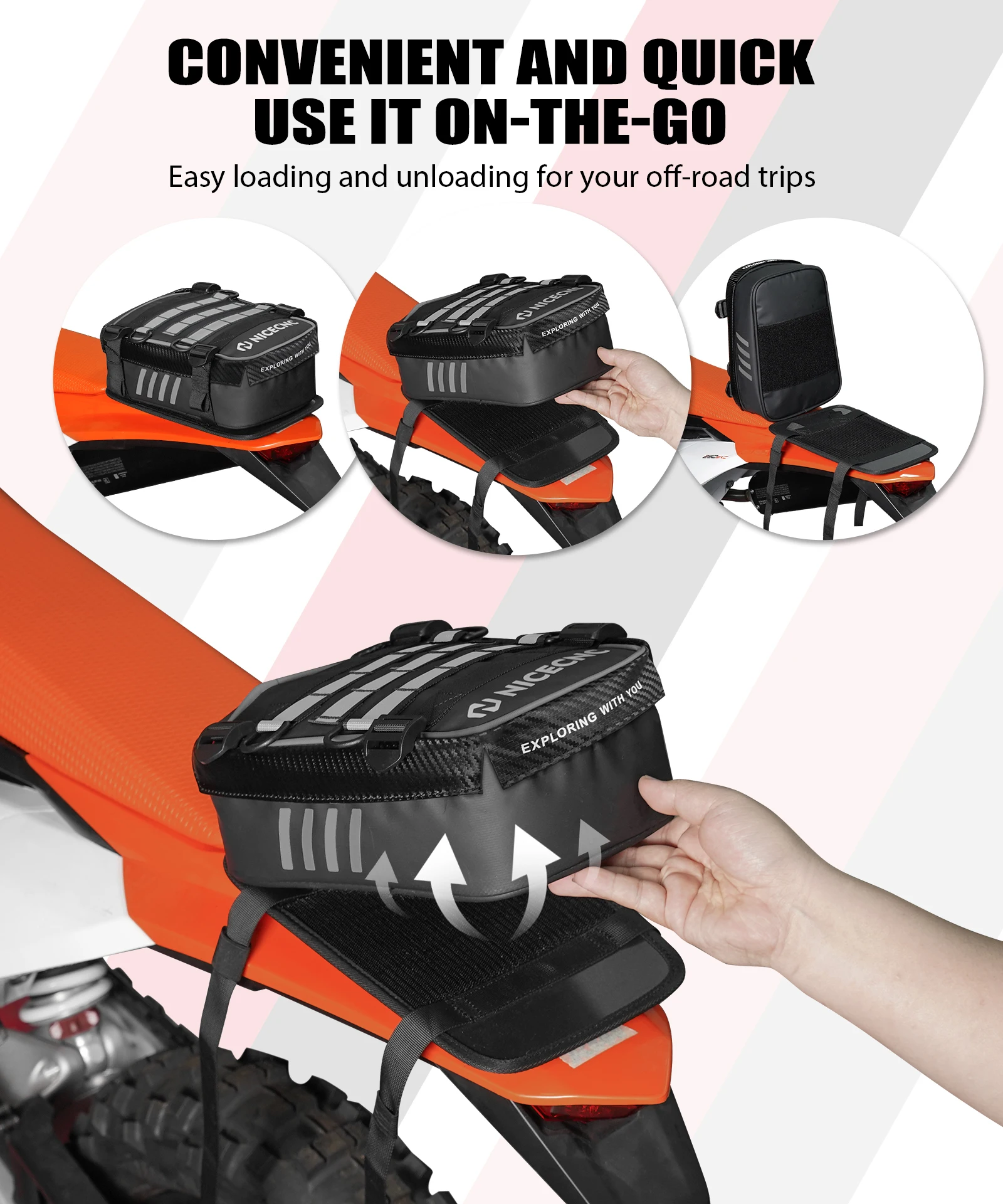 Сумка для заднего крыла мотоцикла KTM EXC350 390 Duke 1290 Super Adventure Yamaha Tenere внедорожный