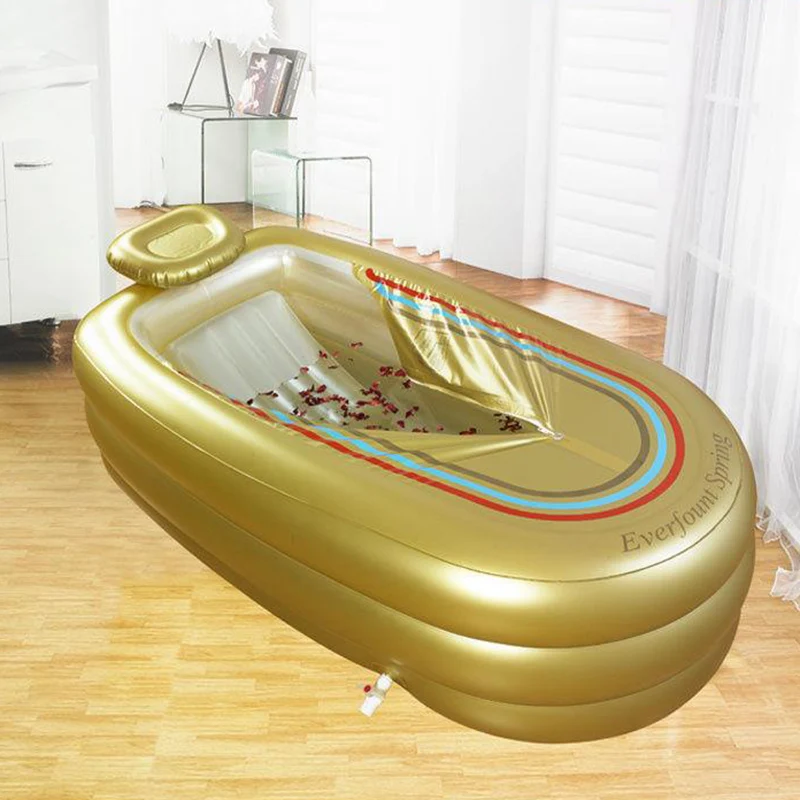 

Mobile Adults Bathtub Anti Slip Inflatable Portable Bathtub Collapsible Lid Cover Lounger Banheira Inflavel Bathtub Accesoires