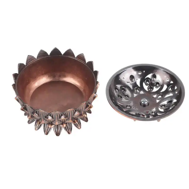 

Retro Lotus Incense Burner Elegant Lotus Incense Holder Ferroalloy Incense Furnace With Incense Stick Holder For Home Decor