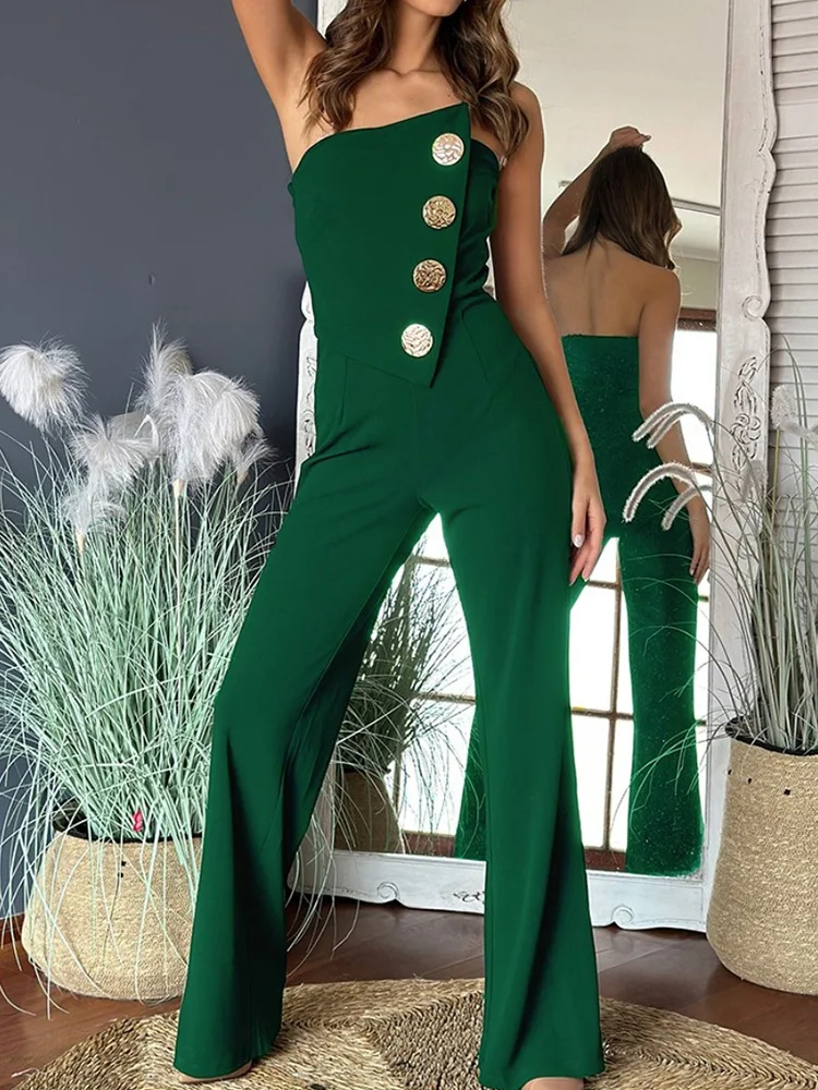 Женские летние шикарные комбинезоны на пуговицах в стиле пэчворк праздничные