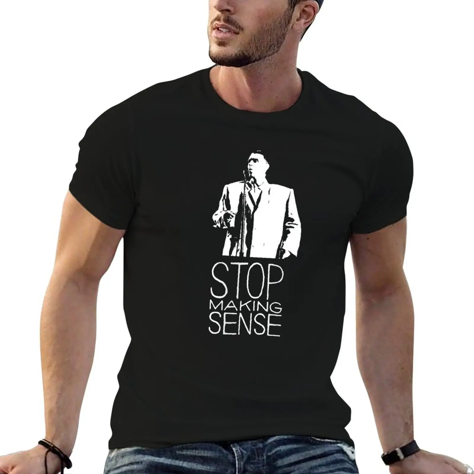 Футболка STOP MAKING SENSE best merch винтажная футболка с аниме большого размера летние топы