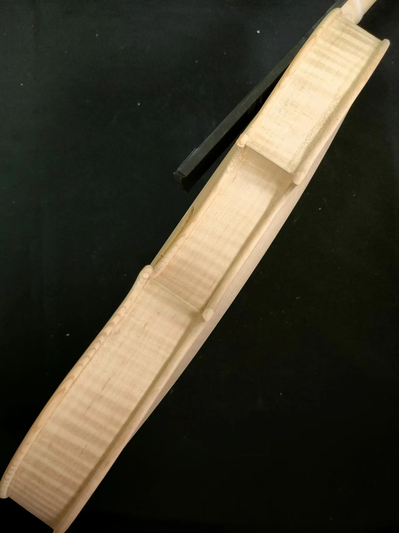 1 шт. неокрашенная скрипка огненный клен задняя часть ель верх черное дерево