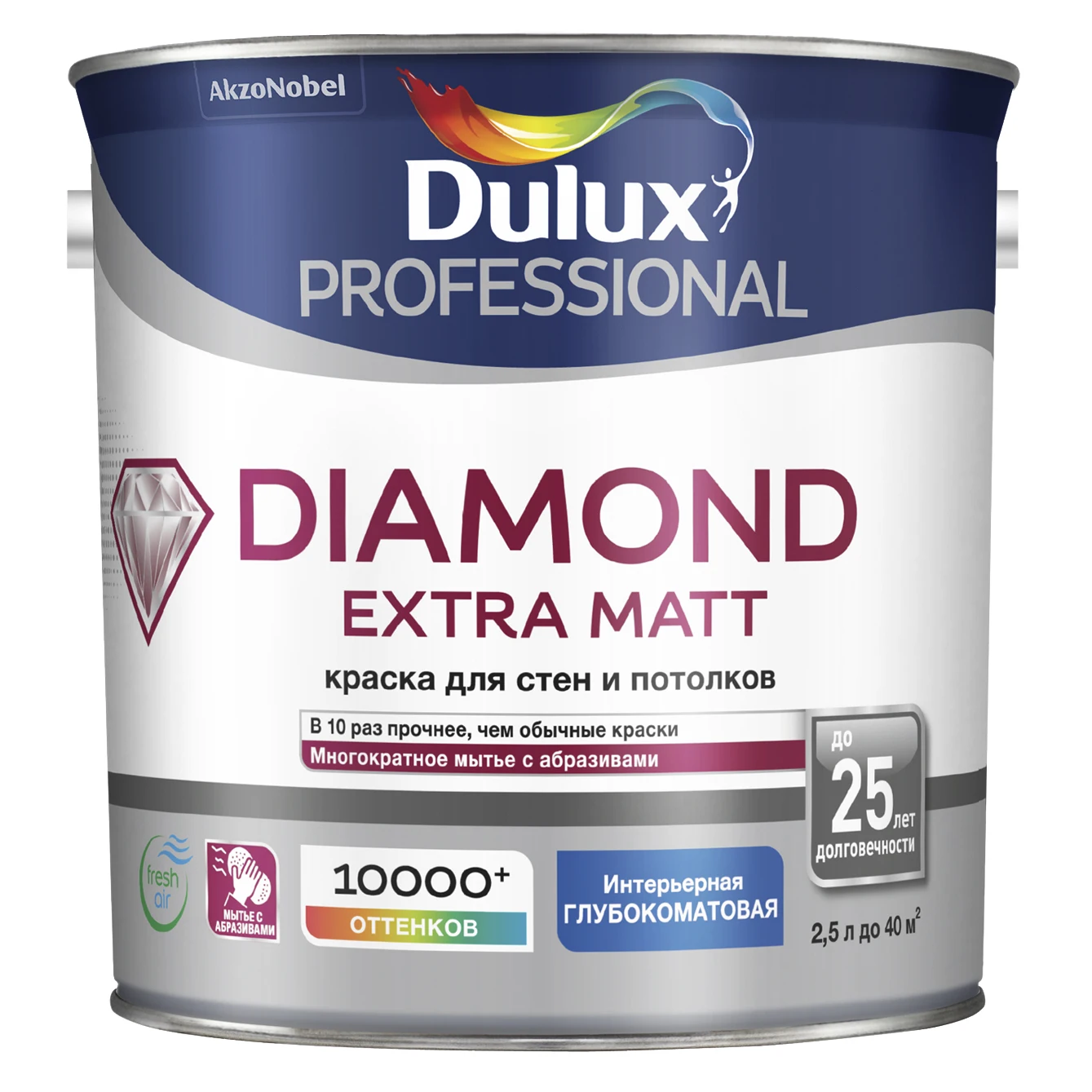 Dulux Trade Diamond Extra Matt глубокоматовая база BW (2 5л) |