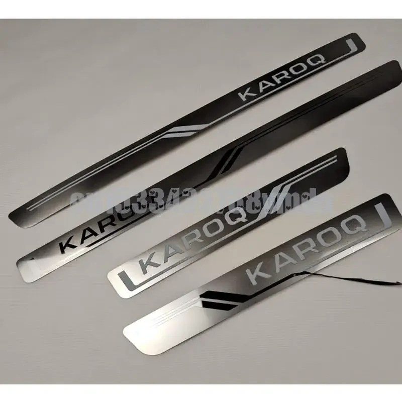 Новая модель Накладка на порог двери для Skoda KAROQ 2017- 2021 защитные аксессуары из