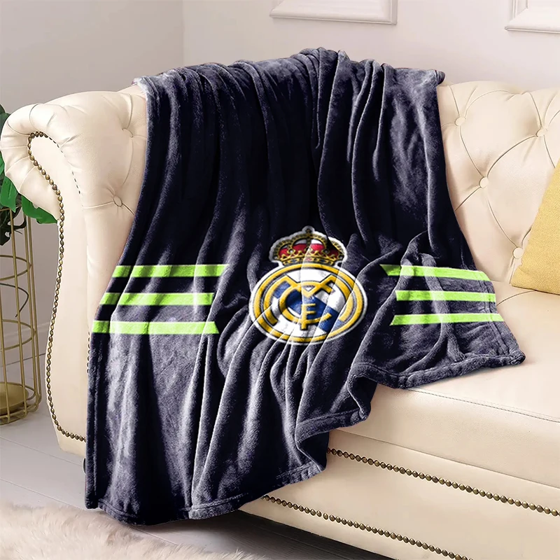 For Bed Real Madrids Fluffy Soft Blankets Sofa Summer Bedroo