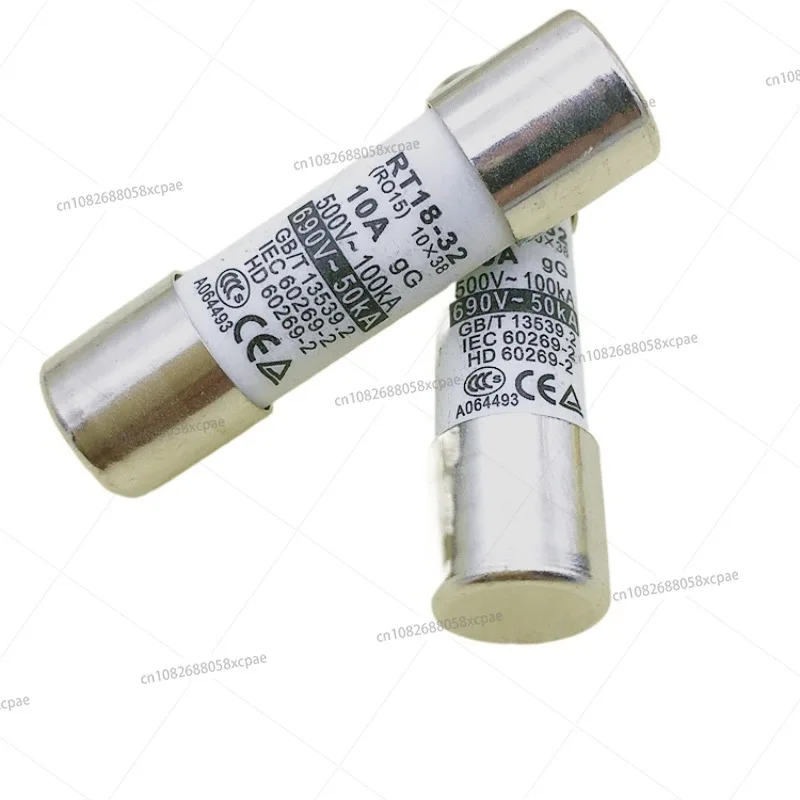 20 шт. предохранитель RT18-32 RO15 R015 10X38 6A8A10A12A расплавленный сердечник 500-100KA 690 В