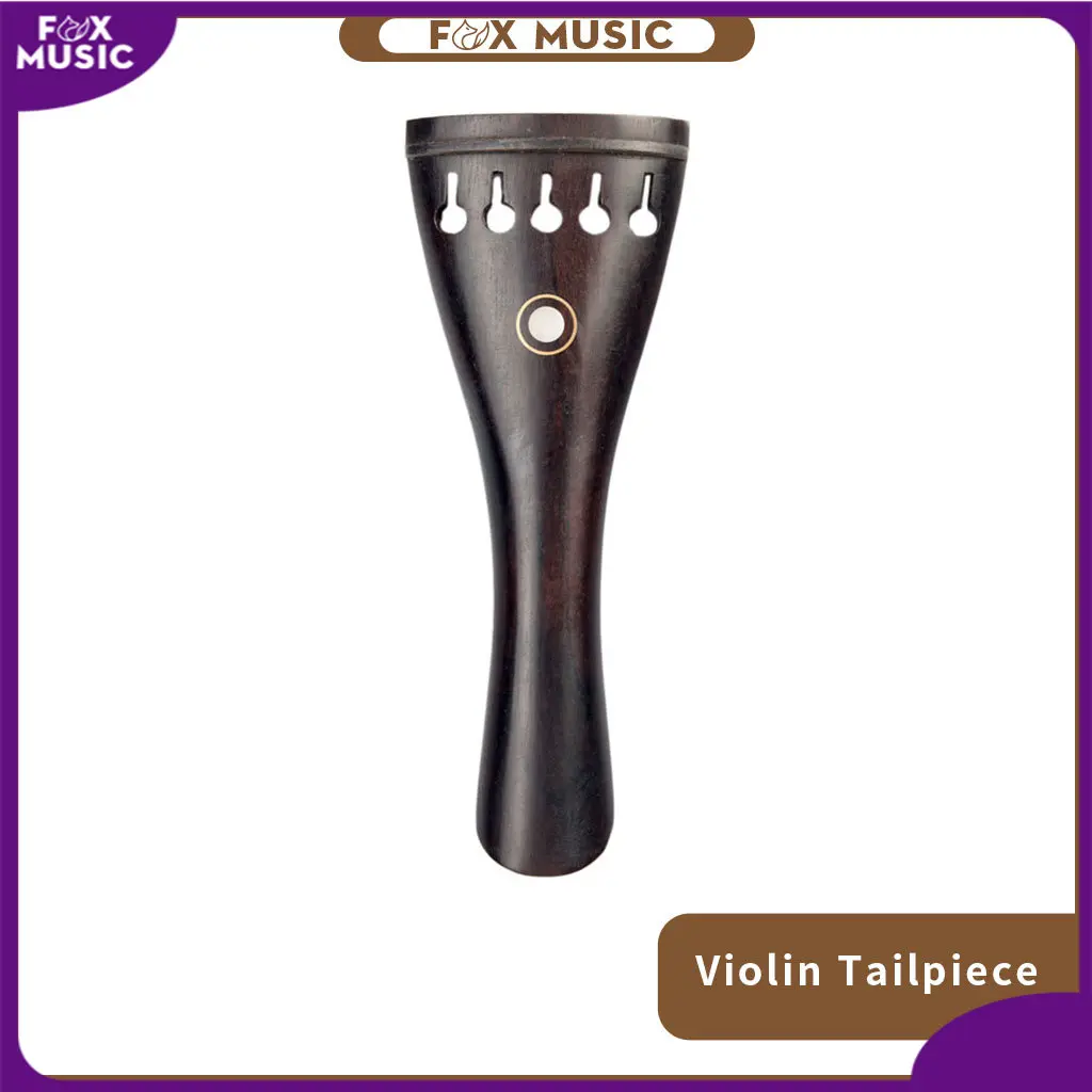 Violín de ébano, pieza trasera de 5 cuerdas para 5 cordel, accesorios para parte de violín eléctrico
