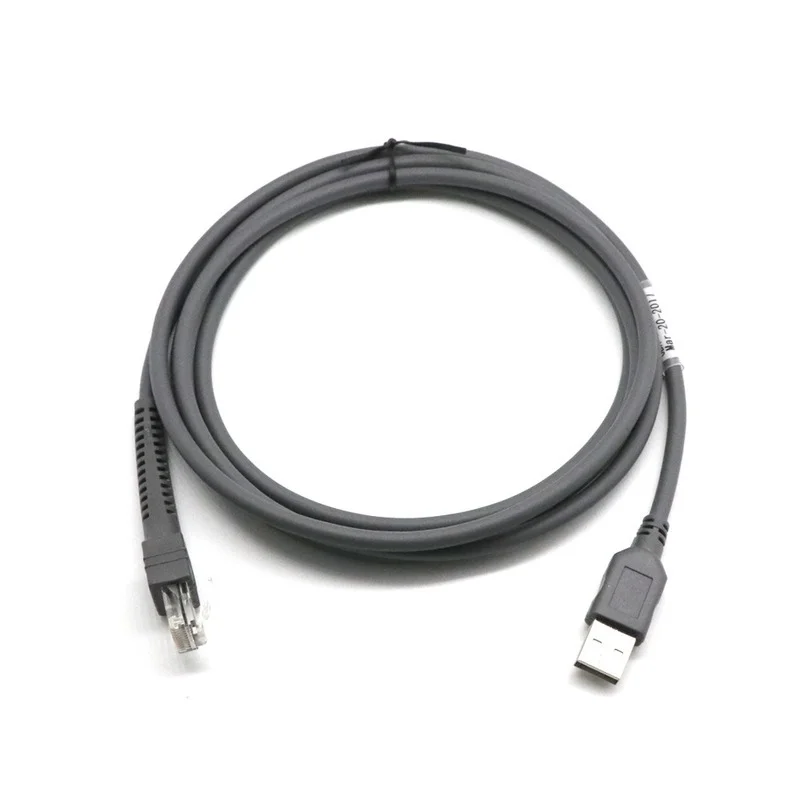 

USB To RJ48 RJ50 Scanner Data Cable for LS1203 LS2208 LS4208 LS3008 CBAU01-S07ZAR Symbol Barcode Scanner Part Cable