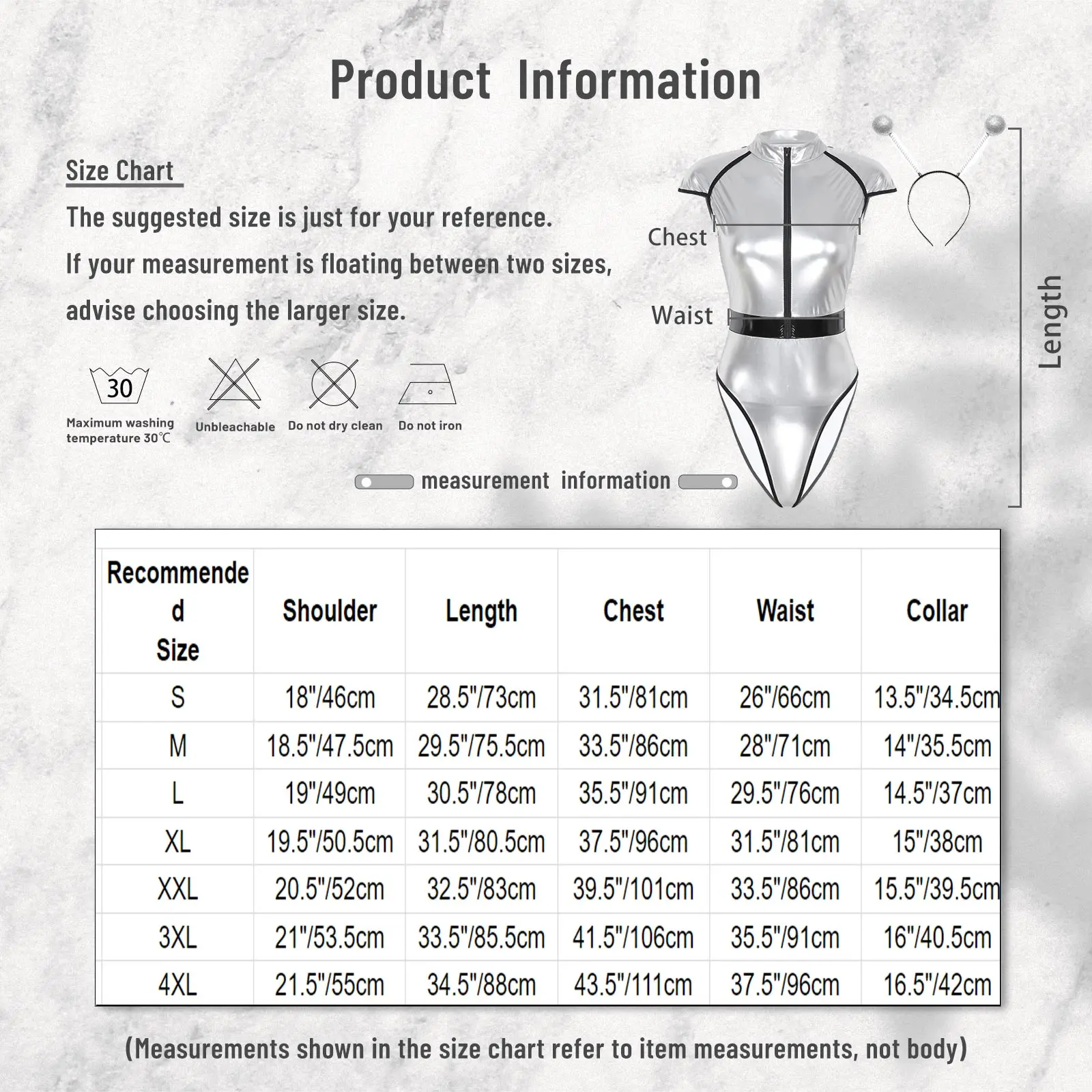 Женские комплекты для ролевых игр Alien боди на молнии спереди с короткими рукавами