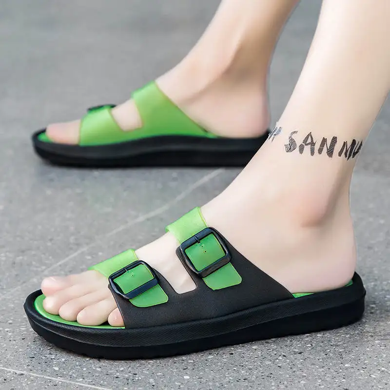 

Non-Casual Leather Shoes Massive Soles Clog Designer For Top Brand Slippers Male Number 33 Men's Summer Flip Flops Teni Tennis