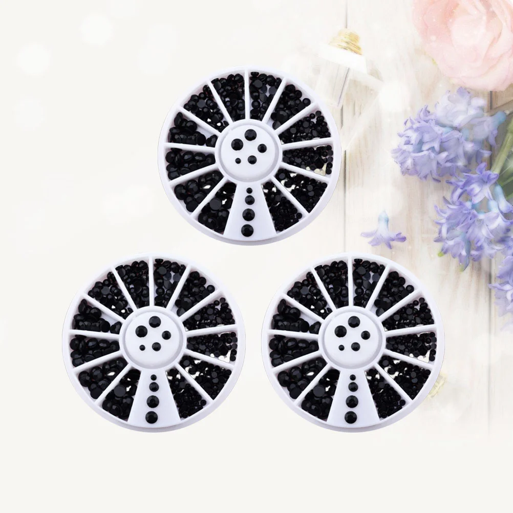 3 шт. 2 мм декоративная дрель для ногтей изысканная маникюрная с плоским дном и