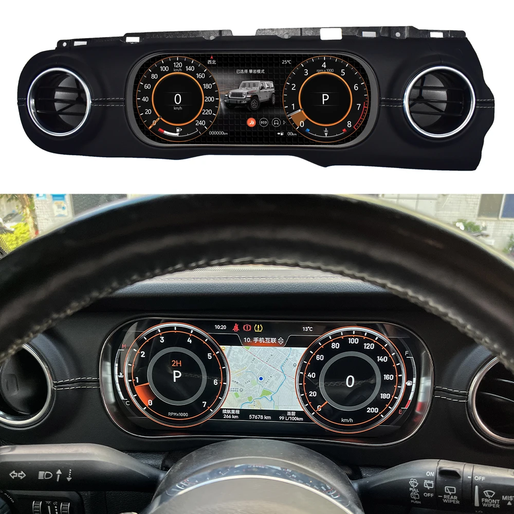 12,3-дюймовая ЖК-панель приборов для Jeep Wrangler JL 2018-2023: цифровая приборная панель на Linux, виртуальный кокпит, экран спидометра (art.: 3920dbdfdbb99) - 3920dbdfdbb99