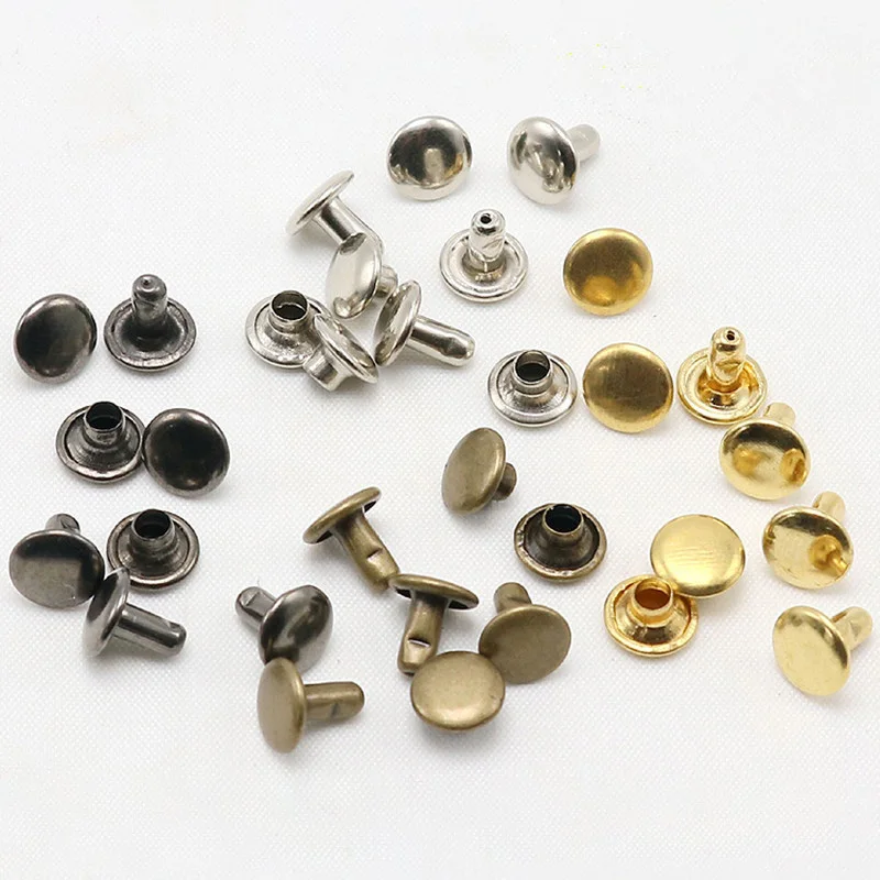 

10Sets Bag Clothing Double-Sided Studs Metal Rivets DIY Decoration Leather Belt Craft Buttons Garment Accessories