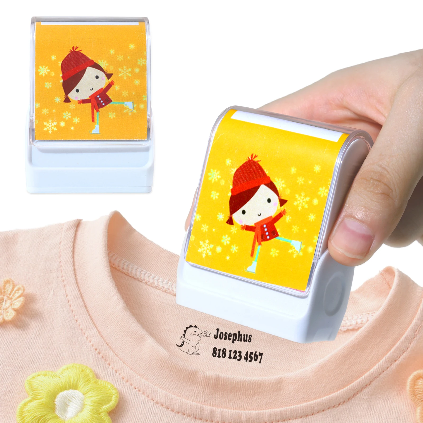 

Custom Name Stamp for Children DIY Seal Label Sticker Waterproof for Clothes Baby Teacher Kindergarten Personalized Stamps
