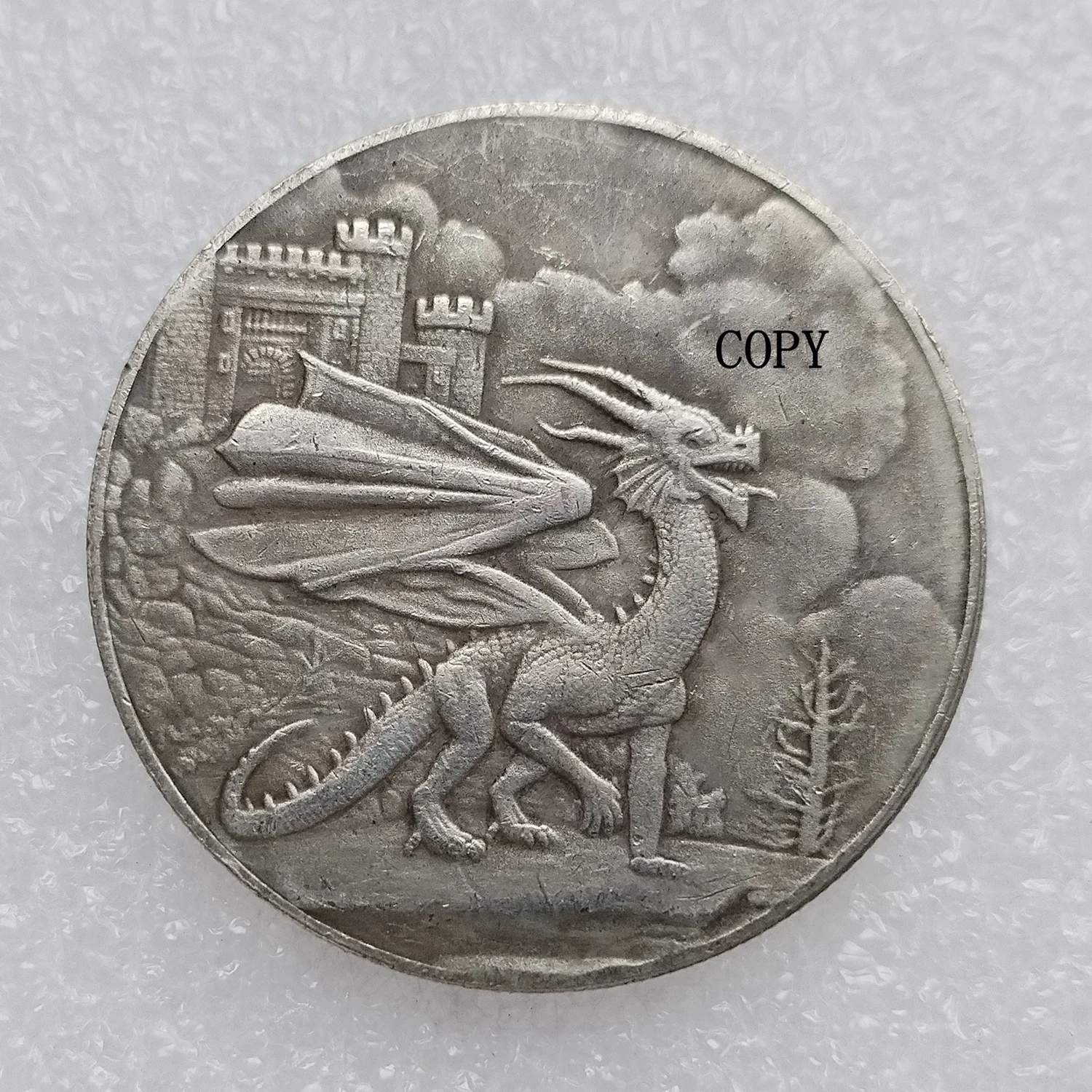 

Посеребренная копия монеты Morgan Dollar