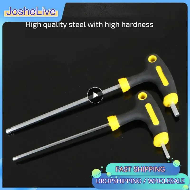 1~10PCS 3-12mm Spanner High-carbon Steel Inner Hexagon Wrench T Handle Allen Hex Key Wrench Hand Tool Inner Hexagon Set Manual