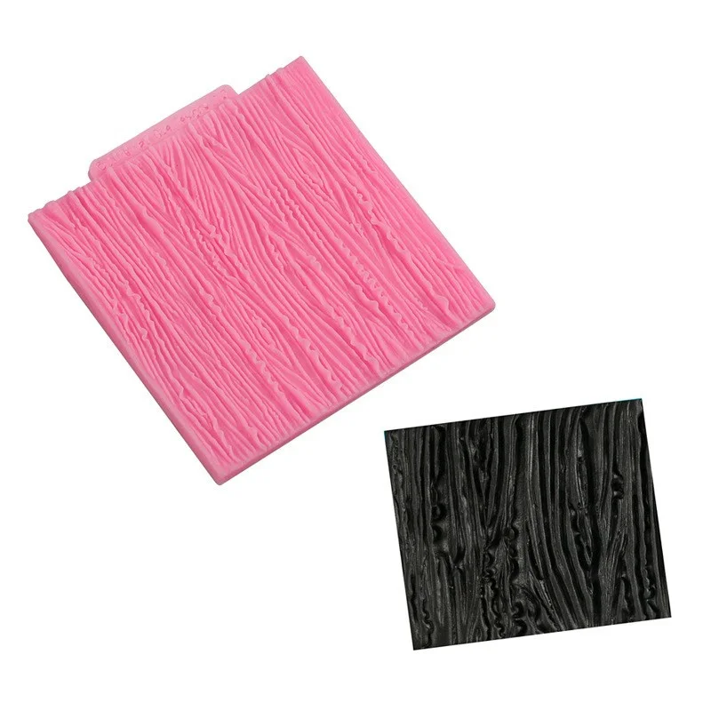 Деревянный коврик с рисунком дерева и корой украшение для торта форма сахара