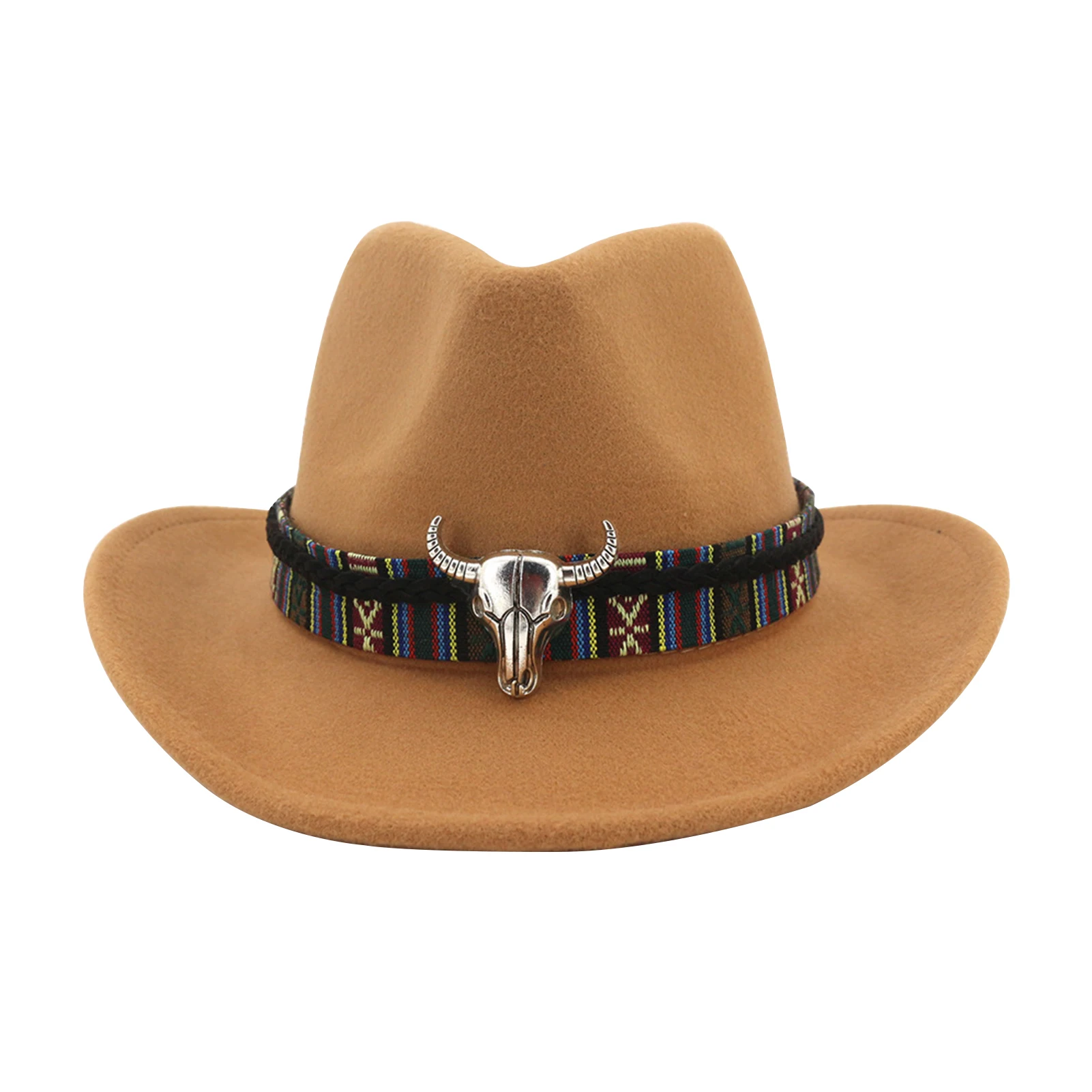 

Мужская/Женская винтажная фетровая шляпа с широкими полями и ремешком на голову