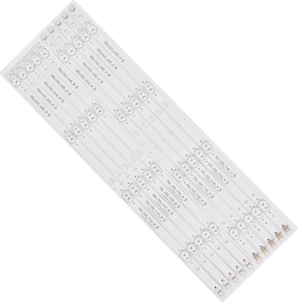 

10Pcs TV LED Backlight Strip for LG 55UJ63_UHD_A 55LJ55_FHD_A AGF78758101 AGF78758102 AGF78738601 55UJ630V 55LJ614V 55UJ635T
