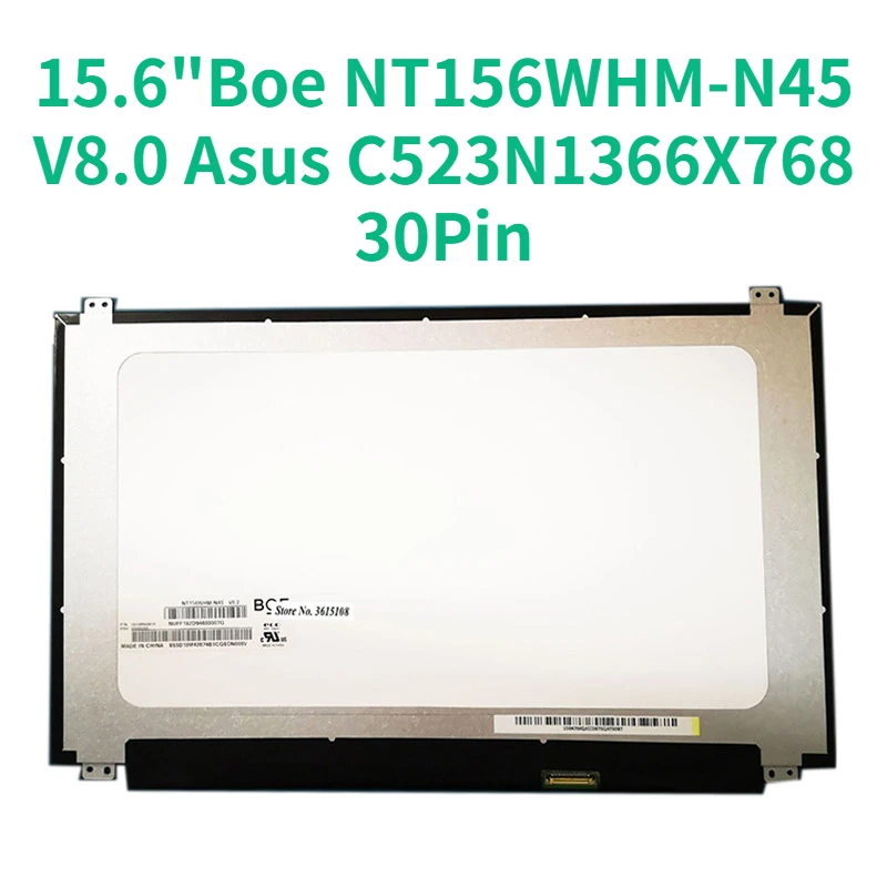   15, 6  Hd 1366X768, -, 30Pin,    Asus C523N