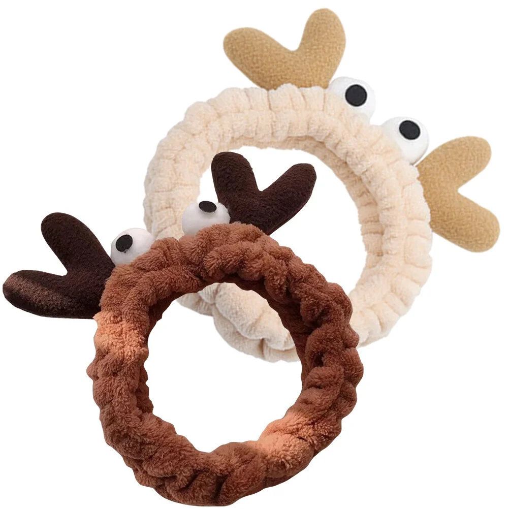 

2 Pcs Wash Belt Head Band Skin Care Hair Washing Face Cute Headbands Make Bath Spa Bulk Headwear Towel Headband Crab