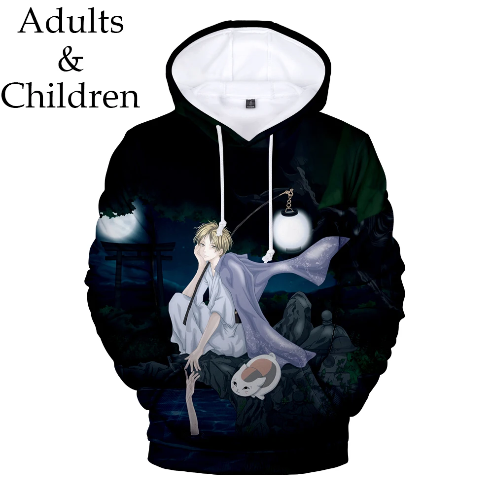 

Trendy Men Women Hoodie Natsume's Book of Friends Pullovers 3D Comic Natsume Yuujinchou Hoodies Sweatshirts Kids Hooded Spring