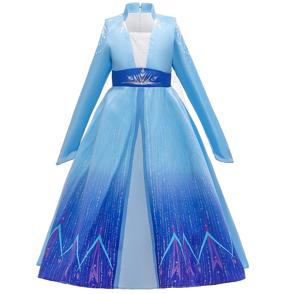 

Frozen Elsa Anna Costume Princess Dress for Girls Mesh Ball Gown Carnival Clothing Kids Cosplay Snow Queen