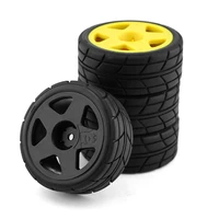 110 rc rally racing plastic wheel rim 26mm rubber tire for tamiya tt02 xv01 hsp hpi kyosho wltoys