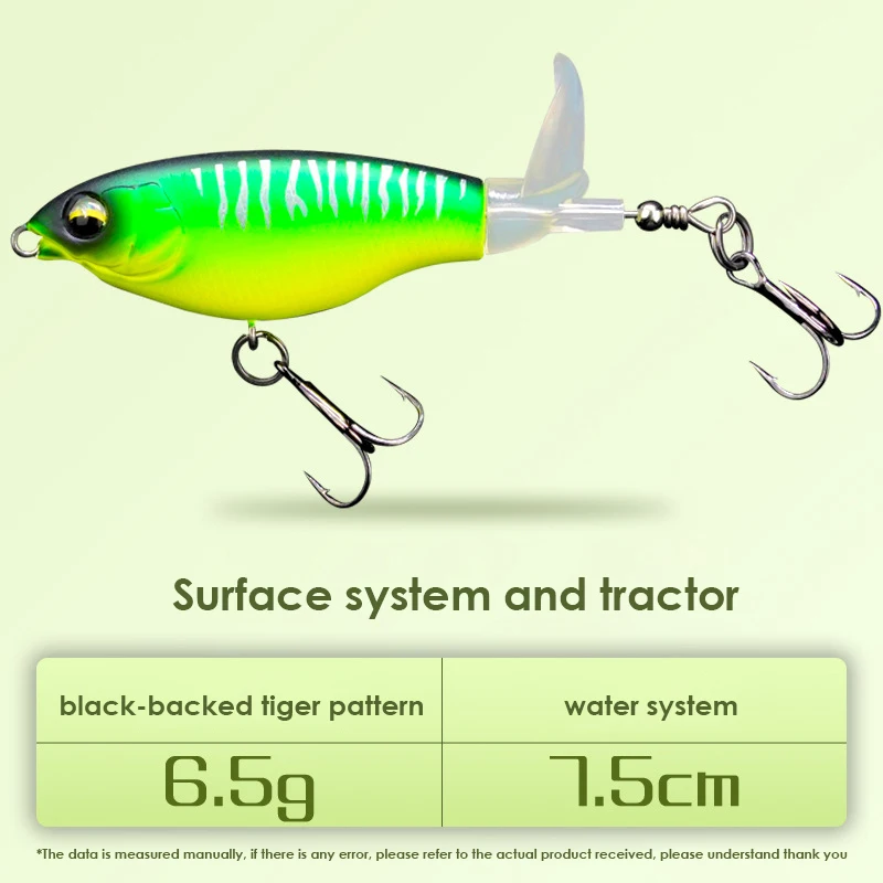 

Water Surface Tractor Luya Bait New Propeller Floating Pencil Freshwater Seawater Imitation Hard Bait