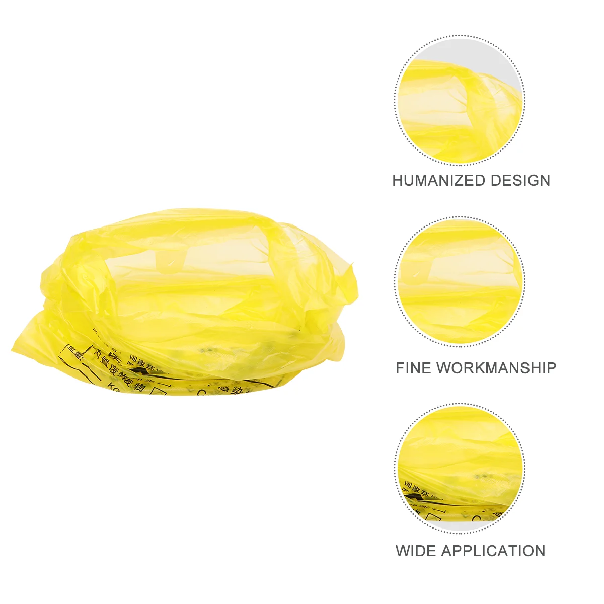 

100pcs Clinic Rubbish Bags Simple Useful Handle Garbage Storage Bags (30L, 60x70cm)