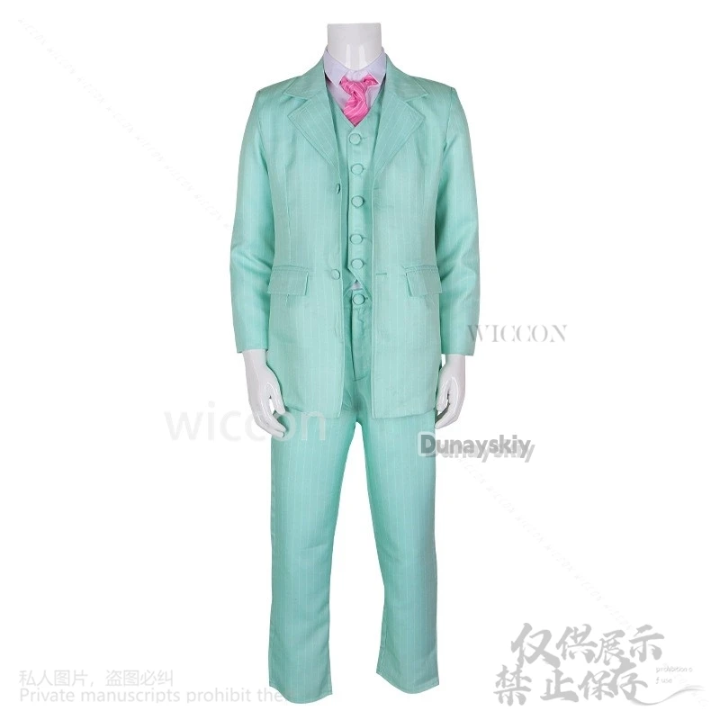 Аниме Токио Косплей Местьер Риндо Хайтани Костюм Зеленая Униформа Пальто Брюки