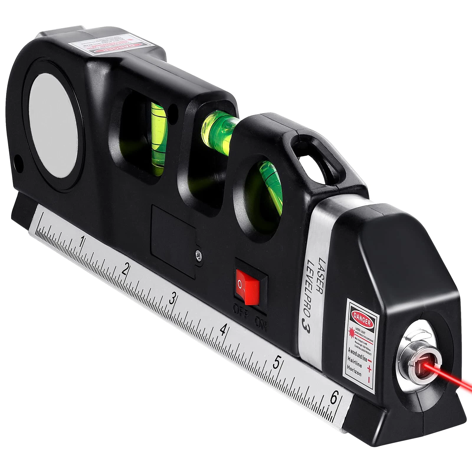 

Level Laser Laser Leveling Measure Precise Multi-function Ruler Vertical Line Instrument Straight Tape Steel High Aligner